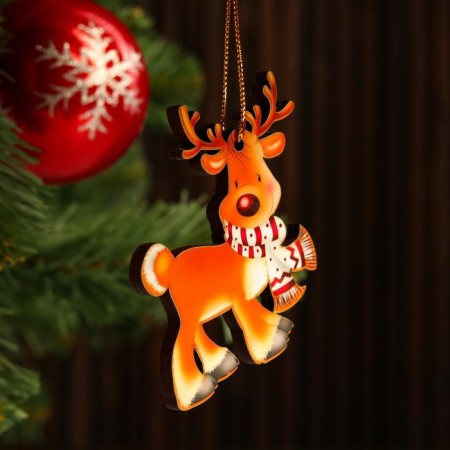 Toy on the Christmas tree "Character" Olenenok, 9.5x7cm-1