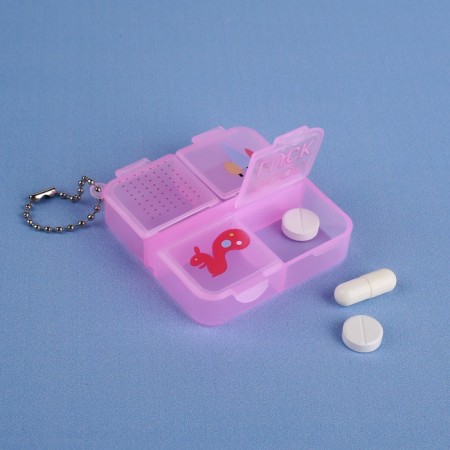 Hill -year -old "Good Luck", with a chain, 6.5 × 6 × 1.5 cm, 4 sections, color mix-2