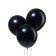Latex ball 12 ", metal, set 12 pcs., Black color