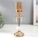 Summary Metal for 1 candle "Flower with crystals" gold, white 37x11x11 cm