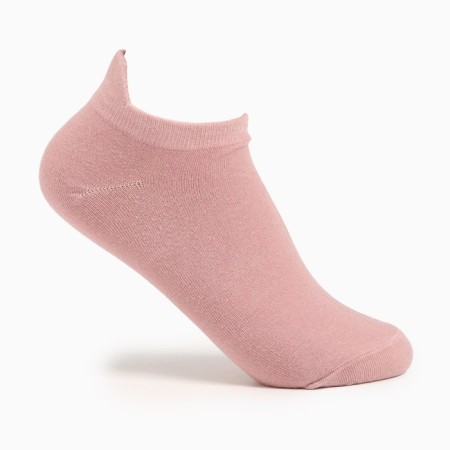 Women's socks shortened, pink color, size 36-40