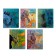 Notebook of 48 sheets in the “Attraction” cage, cover coated cardboard, matte lamination, rounded angles, 5V, mix