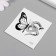 Tattoo on the body Black "Butterfly with a snake" 6x6 cm