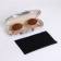 Case for glasses on the cracker, length 16 cm, color gray