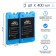 A set of cold batteries "Master K", 2 pcs 400 ml, 25 x 14 x 1.5 cm