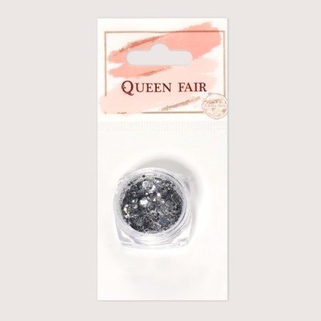 Sparkles for decor, large/small, silver color-5