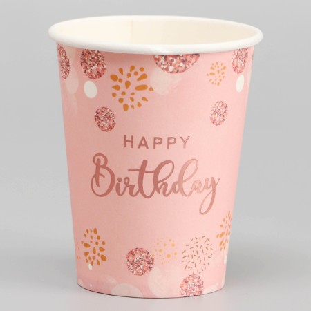 Paper glasses “Happy Birthday”, 6 strap [-1]: r [5] p.