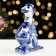 Souvenir "Dragon Front", Gzhel, Porcelain, h = 13cm
