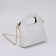 Cross-Bodi bag, department on a magnetic button, chain, white color