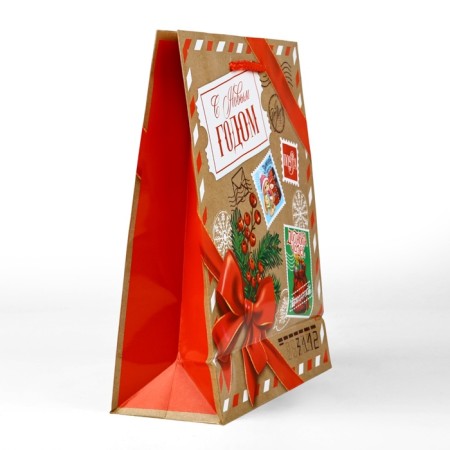 Package New Year's laminated “New Year's Post”, ML 21 x 25 x 8 cm-2