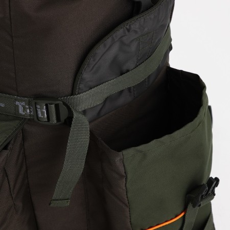 Tourist backpack, TAIF, 65 l, screed department, 3 outer pockets, khaki color-10