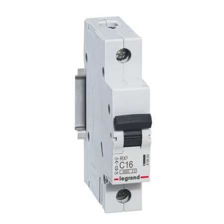 Switch aut. Legrand, 1P, C 16A, RX3, 4. 5ka 419664