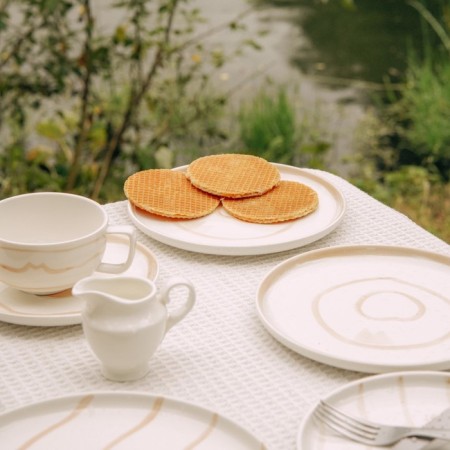 A set of plate plates SL Home "Gato", 2pcs, D = 20cm, 20x20x2 cm-5