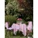 Lovely Flower tablecloth, size 140x180 cm, flowers, pink