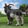 Garden figure "Horned goat" 40x18x33.5cm