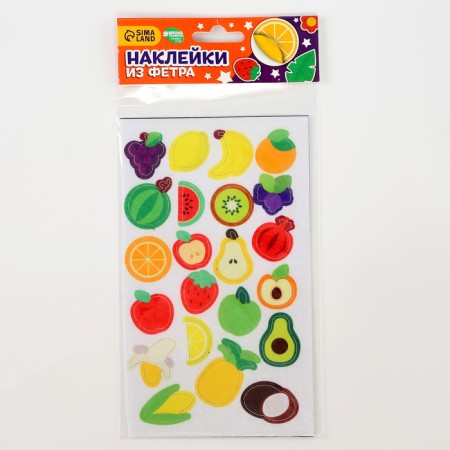 Frecking stickers "Fruits", 11 x 18.5 cm, 22 pcs-5