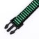 The collar of the corrugated, 40 x 1.5 cm, black-green