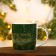 Ceramic set “Happy New Year”: 350 ml mug, spoon, green color