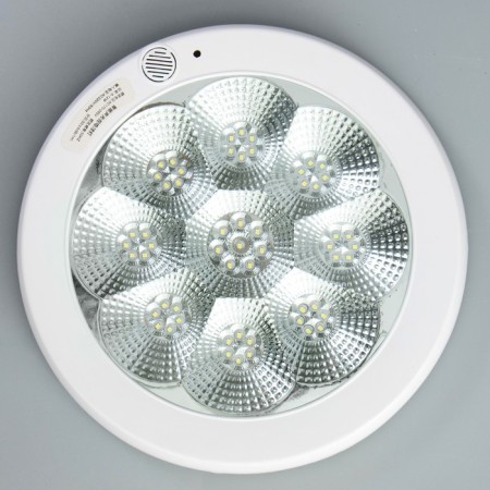 Lamp with the sound sensor "Lyra" LED 12W white 29x29x4.5 cm-3