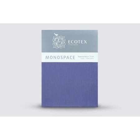 Set of pillowcase "Monopasse", size 70x70 cm - 2 pcs, color blue-2