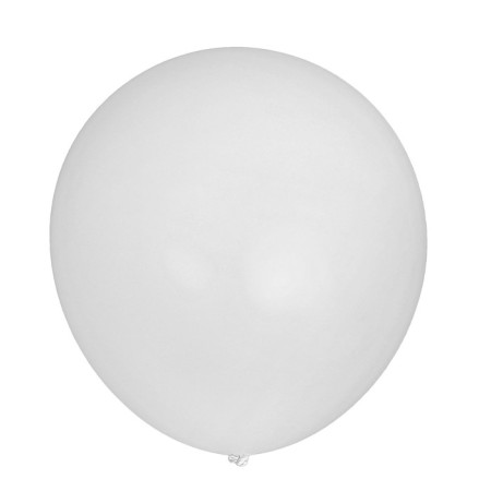Latex ball 32 "Giant", pastel, 1 pc., White color