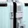 Middle suitcase 24 ", lightning department, 2 code locks, 4 wheels, hook, blue color