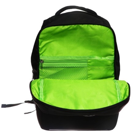 School backpack, 39 x 26 x 19 cm, Grizzly, ergonomic back, laptop department, black-10