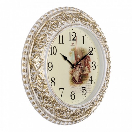 Watching clock, interior "curiosity", silent, d-38 cm-1