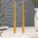 A set of ancient handmade candles, 2x30 cm, 10 hours, 73 g, 2 pieces, gold