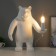 Bear 1x40W desktop E14 white 30x30x41cm