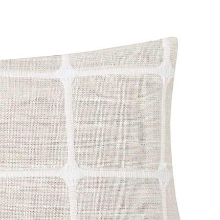 Pillowcase decorative Ethel squares Milk, 45x45 cm polyester-2