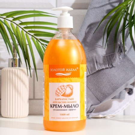 Liquid cream soap gold ideal "velvety orange-mango", 1 liter