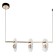 Bayerlux lamp "Imon" 48W LED gold 69x19.5x19.5cm