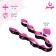 Aspander-Lenter Elastic with captures, 90 x 4 cm, medium, pink color