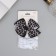 Suzi hair set (clamp 8 cm, 6 elastic bands 2.5 cm) Style stains, black and white