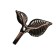 Hook for curtains ks009, one -rod, color copper