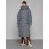 Coat insulated winter female, size 42, color gray