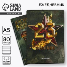 Diary in a gift box. Solid cover A5, 80l 