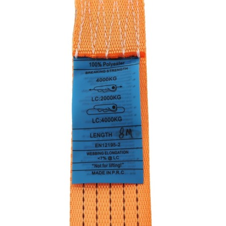 Cargo screed with a mechanism, tape width 50 mm, load 3000 kg, length 8 m-3