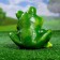 Garden figure "Frog" sits "17x12x16cm