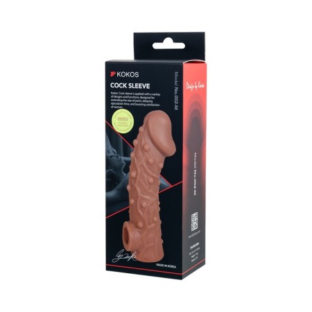 Kokos nozzle is realistic with additional stimulation, TPE, bodily, 15.6 cm-8