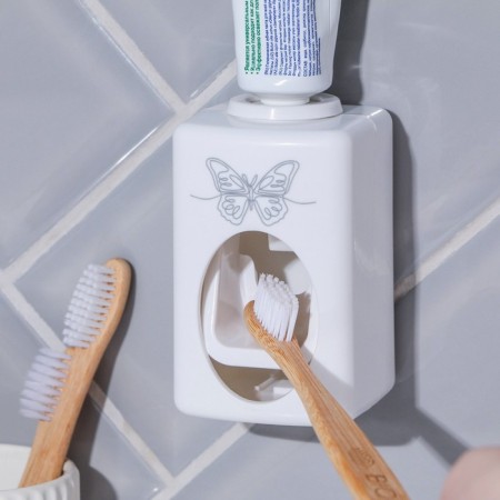 Mechanical “butterfly” toothpaste dispenser, 9.5 x 5.8 cm.-3
