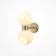 Bra Freya Fr5394WL-02BS Bony, 230x150x330 mm, E27, 2x60W, brass color