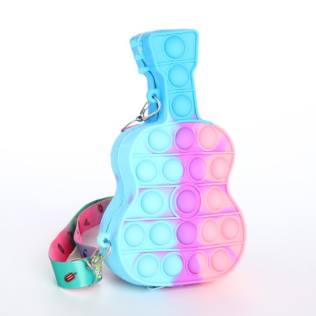 Bag's bag with lightning, pink/blue color