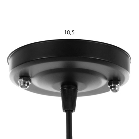 Chandelier 1167/1bk E27 40W Black 16x16x10 cm Bayerlux-4