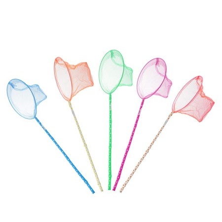 Children's net, bamboo handle in peas 60 cm, d = 25 cm, mix color-2