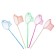 Children's net, bamboo handle in peas 60 cm, d = 25 cm, mix color
