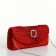 Female bag on a magnet, red color