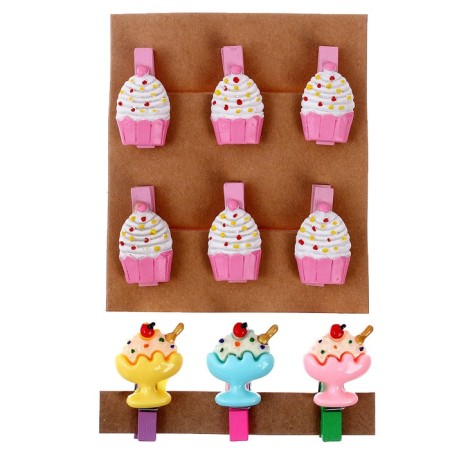 A set of decorative clothespins "Sweet World" 9 pcs.-5