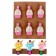 A set of decorative clothespins "Sweet World" 9 pcs.